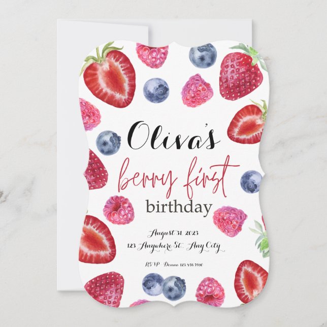 Berry first birthday  (Front)