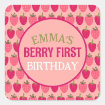 Berry First Birthday Custom Name 