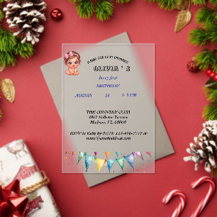 Berry First Birthday Invitation