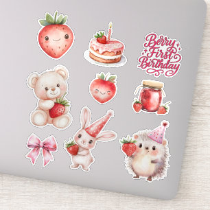 Berry First Birthday Kids Strawberry