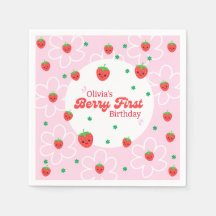 Berry First Birthday Napkins