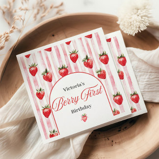 Berry First Birthday Napkins