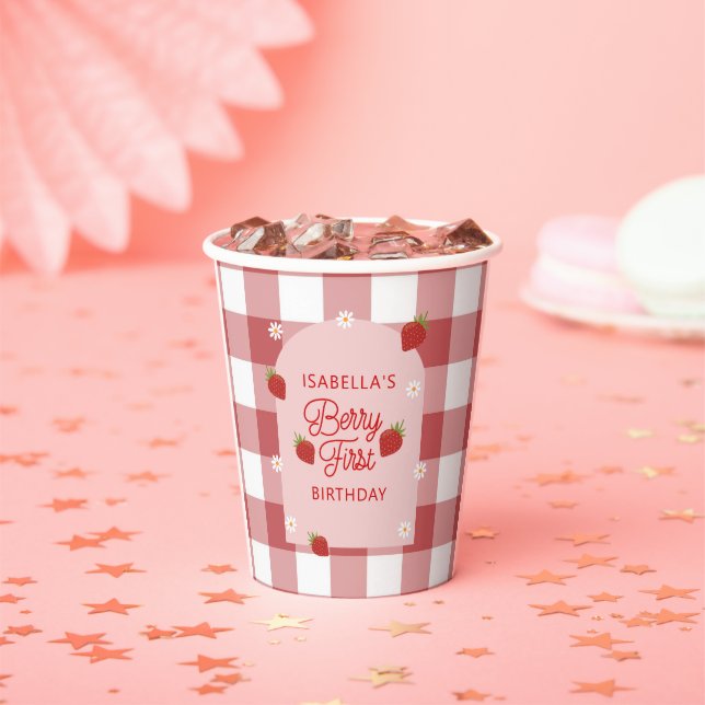 Berry First Birthday Paper Cup (Insitu)