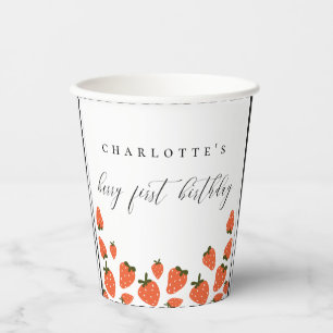 Berry First Birthday Party Paper Cups