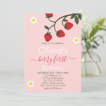 Berry First Birthday Strawberry 1st Birthday