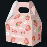 Berry First Birthday Theme Party Boxes<br><div class="desc">Celebrate your child's special day with our Berry First Birthday Party Boxes! These adorable boxes feature charming berry-themed designs with strawberries, blueberries, and other colourful fruits, making them perfect for your little one's first birthday party. Sturdy and vibrant, these boxes are ideal for holding party favours, treats, and small gifts,...</div>