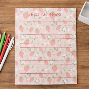 Berry First Birthday Time Capsule Notepad