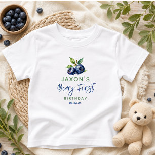 Berry First Blueberry 1st Birthday Party Baby T-Shirt
