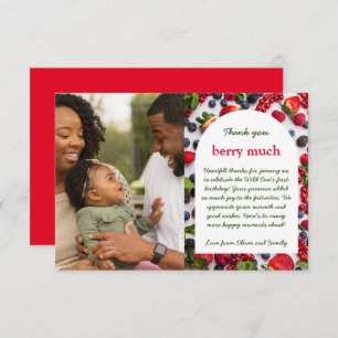 Berry first photo  thank you card