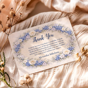 Berry First Storybook Garden 1st Birthday Thank You Card
