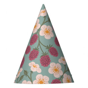 Berry First Strawberry Bouquet Birthday  Party Hat
