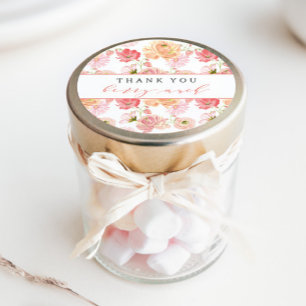 Berry First Strawberry Summer Thank You Classic Round Sticker