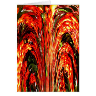 Berry fountain art card
