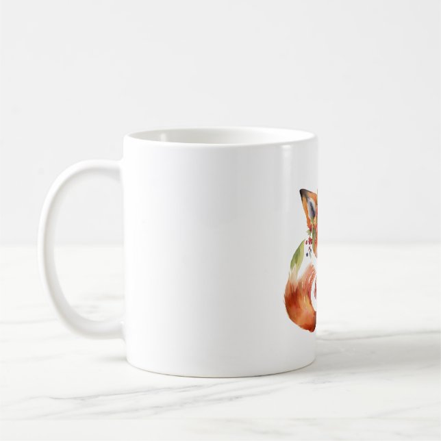 Berry Fox Blossom Coffee Mug (Left)