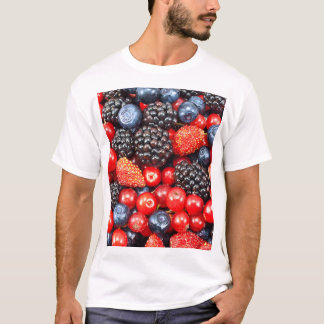 Berry-Fresh Background Mosaic T-Shirt
