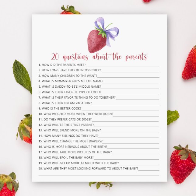 Berry - games - 20 questions about the parents (Creator Uploaded)