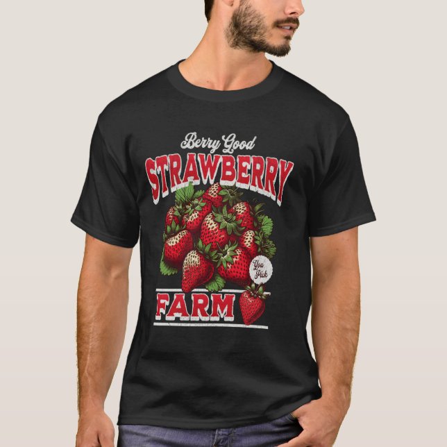 Berry Good Produce Strawberry Farm Youths & Farmer T-Shirt (Front)