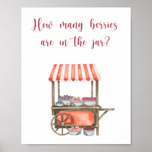 Berry - guess how many berries poster