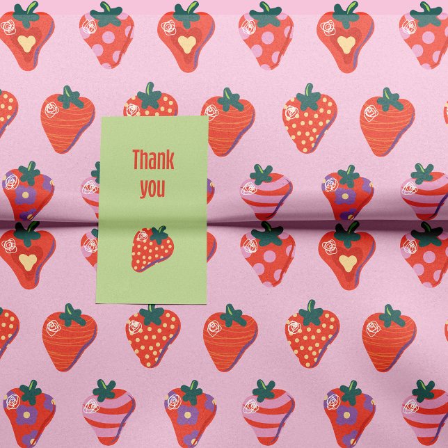Berry Illustrated Strawberry Tissue Paper (Creator Uploaded)