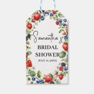 Berry in Love Berries Strawberry Bridal Shower Gift Tags