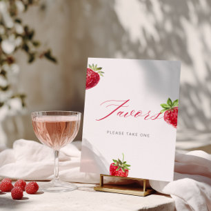 Berry in Love Bridal Shower Favours Poster