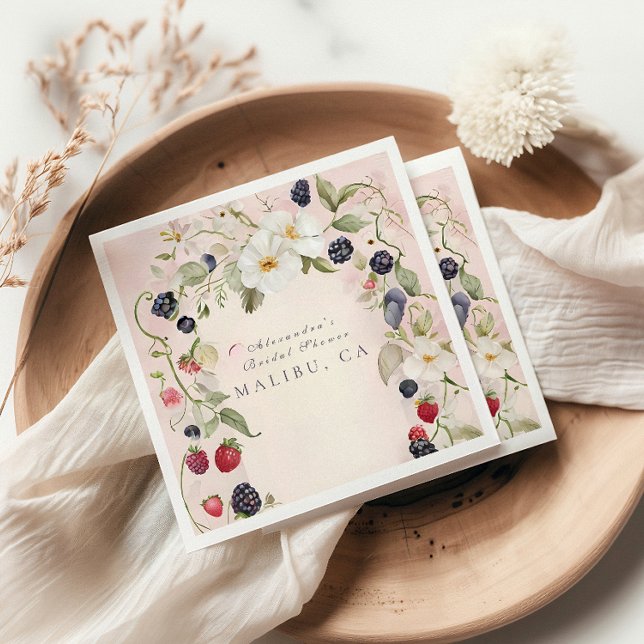 Berry in Love Shower Napkin (Creator Uploaded)