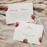 Berry in Love Strawberry Display Shower Tag