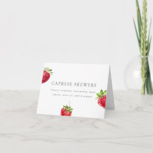 Berry in Love Strawberry Food Label Card
