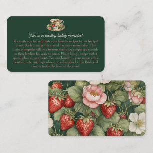 Berry in Love Teacup: Recipe Request Enclosure Card