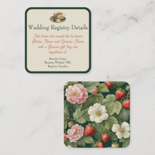 Berry in Love: wedding Registry Enclosure Card