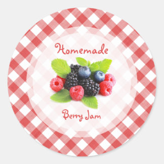 Berry Jam Red Fruits Mix Classic Round Sticker
