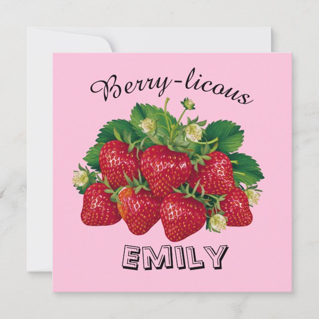Berry-licous Invitation (Front)