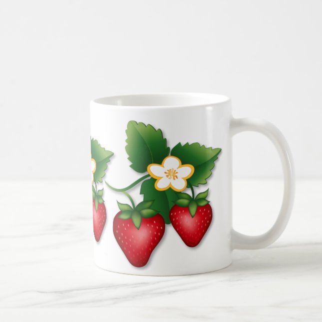Berry Lovely I Love Strawberries Coffee Mug (Right)