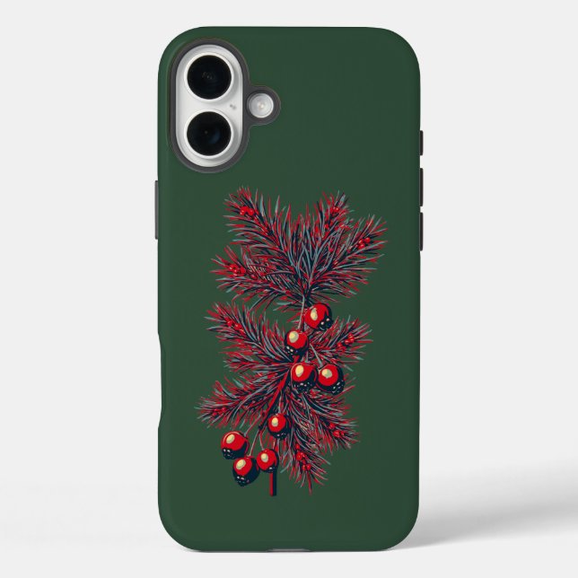 Berry merry Christmas! 🎅 Case-Mate iPhone Case (Back)