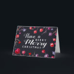 Berry Merry Christmas Greeting Card<br><div class="desc">Send fun,  stylish holiday greetings this year with these "Berry Merry" Christmas cards by Orabella Prints!</div>