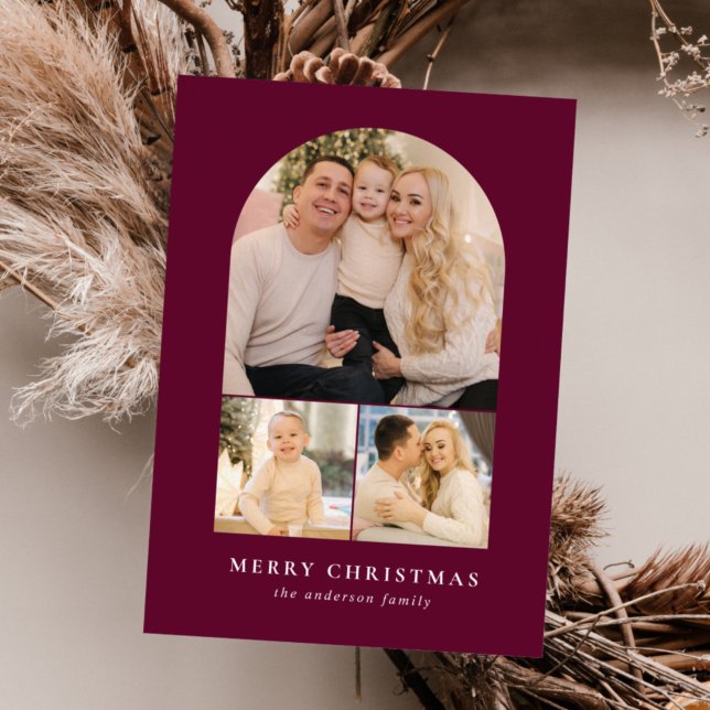 Berry Minimalist Arch 3 Photo Holiday (Creator Uploaded)