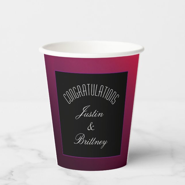 Berry Minimalist Paper Cup (Front)