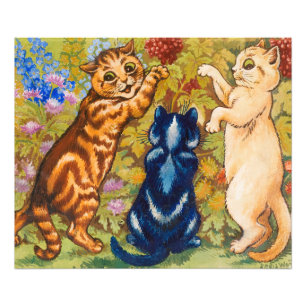 Berry Picking by Louis Wain Photo Print