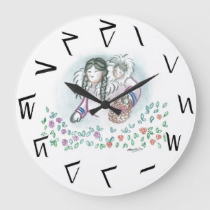 Berry Picking Time! Round Clock