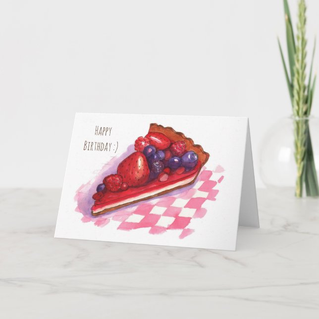 Berry pie greeting card (Front)