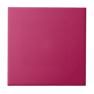 Berry Pink Personalised Trend Colour Background Tile