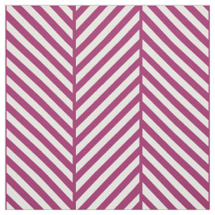 Berry Purple Herringbone Large Scale Fabric