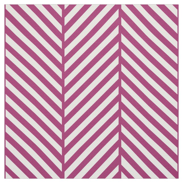 Berry Purple Herringbone Large Scale Fabric (Swatch)