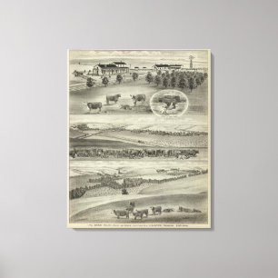 Berry Ranch, Chase and Morris Counties, Kansas Canvas Print