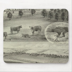 Berry Ranch, Chase and Morris Counties, Kansas Mouse Mat