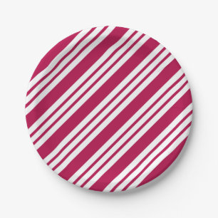 Berry Red Christmas Paper Plates