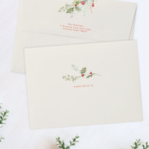 berry red cream botanical holiday christmas