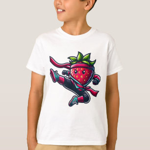  Berry Retro Ninja – 80s Ninja Strawberry  T-Shirt