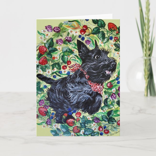 Berry Scottish Terrier! Card (Front)
