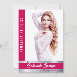 Berry Shine Autograph Card for Pageants